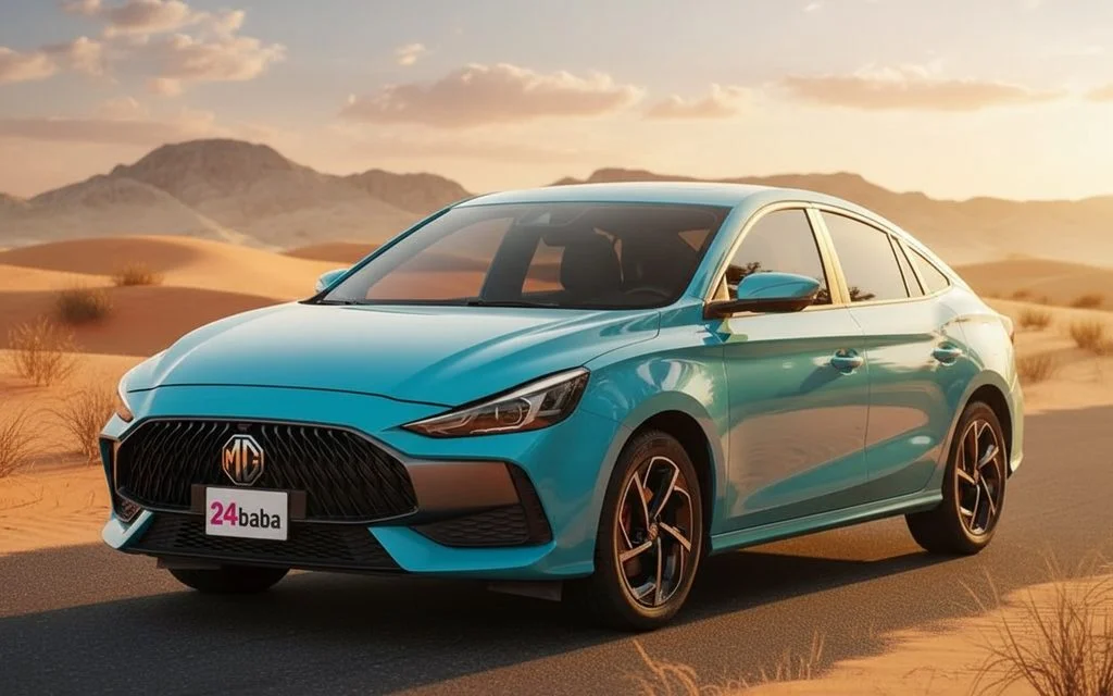 Mg Gt 2025 Blue side profile – rental in Dubai