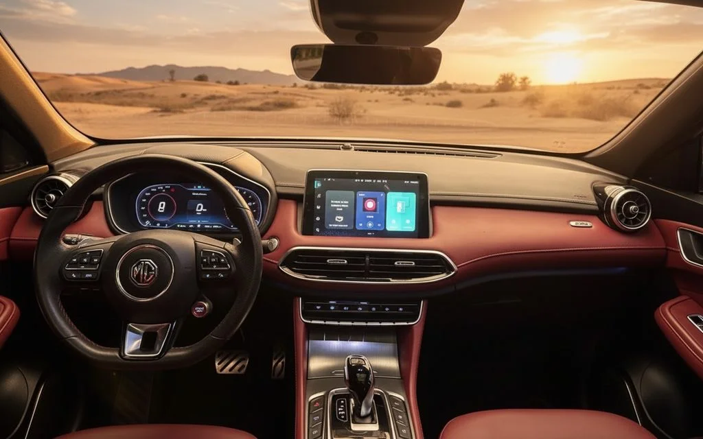 Mg Hs 2023 interior view showing trim – rental in Dubai