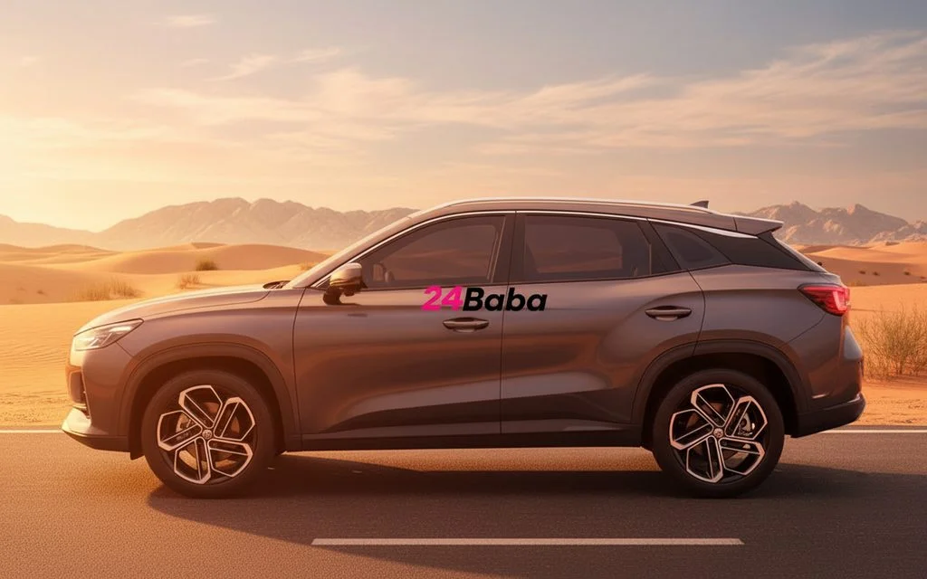 Mg One 2024 Grey side profile – rental in Dubai