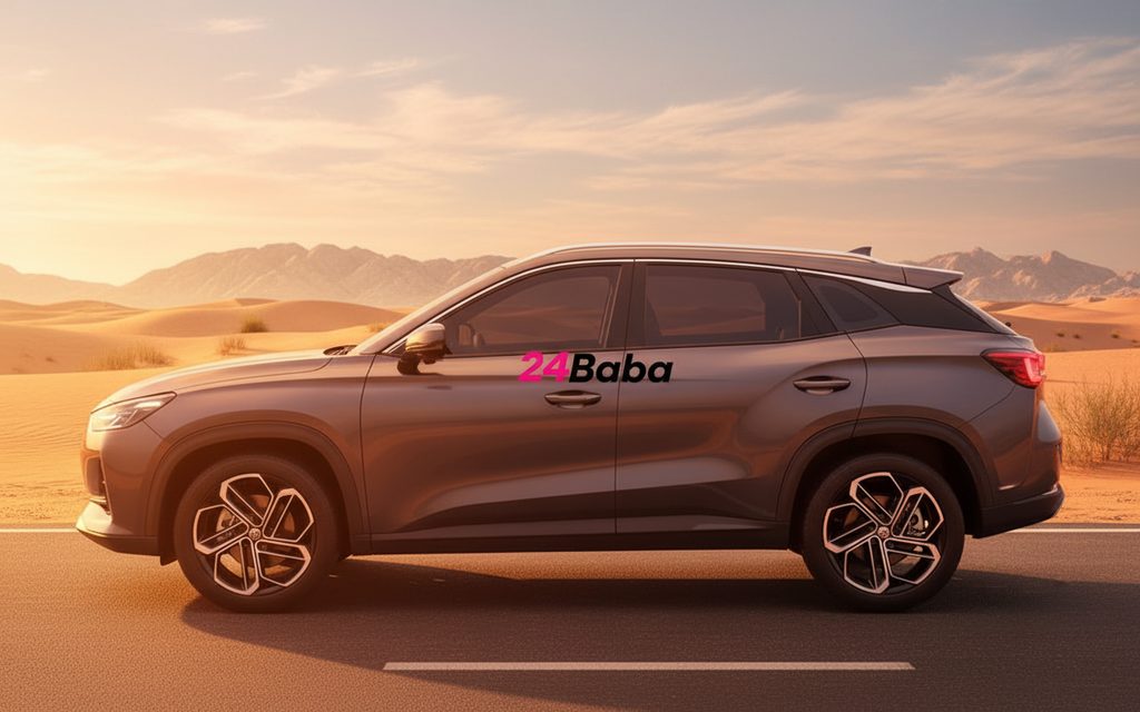 Mg One 2024 Grey side profile – rental in Dubai