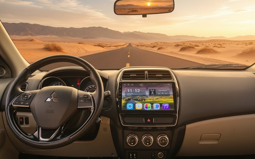 Mitsubishi Asx 2020 interior view showing trim – rental in Dubai