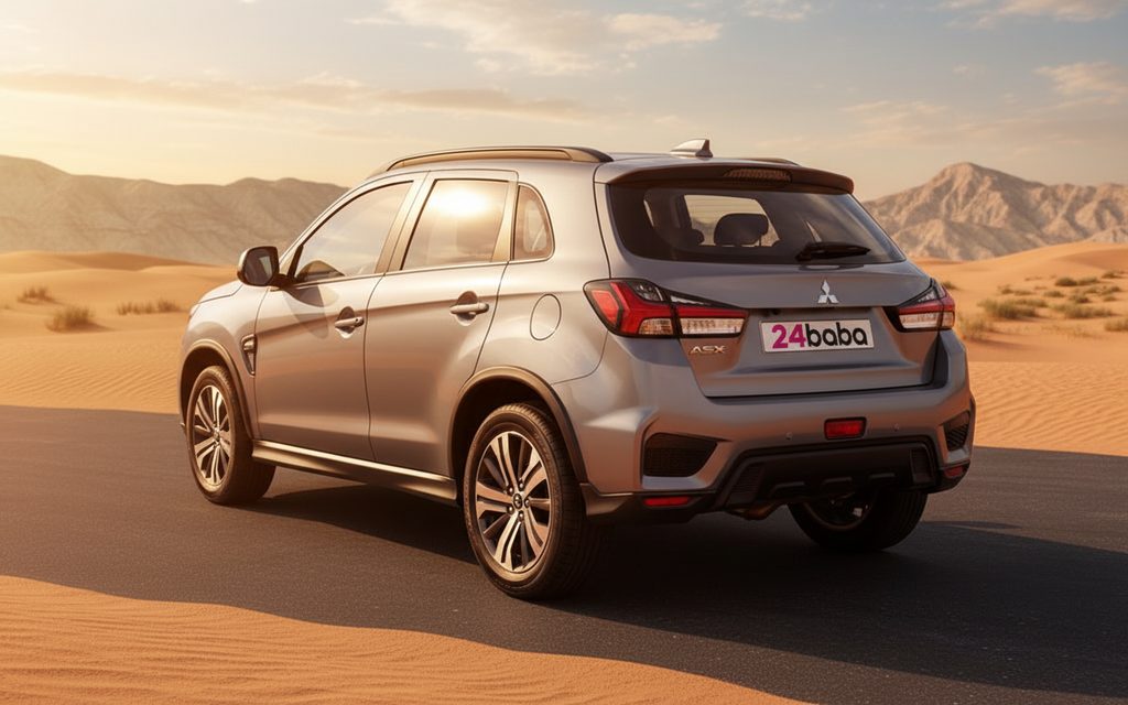 Mitsubishi Asx 2025 Silver side profile – rental in Dubai
