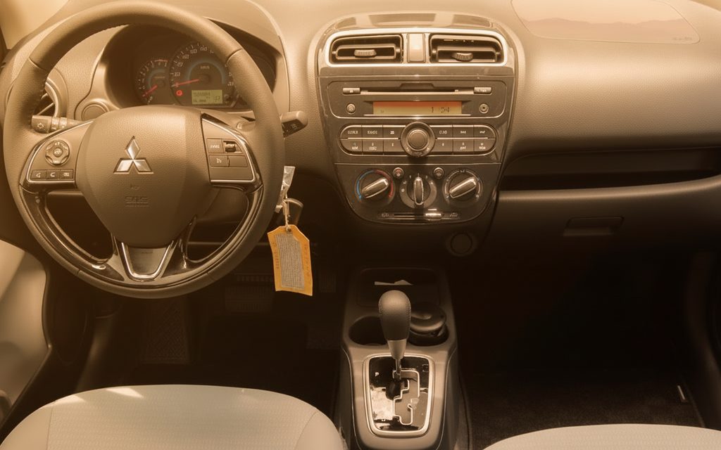 Mitsubishi Attrage 2022 interior view showing trim