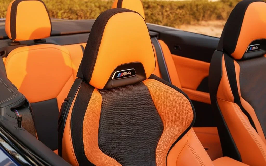 Bmw M4 2025 leather seats and cabin – rental in Dubai