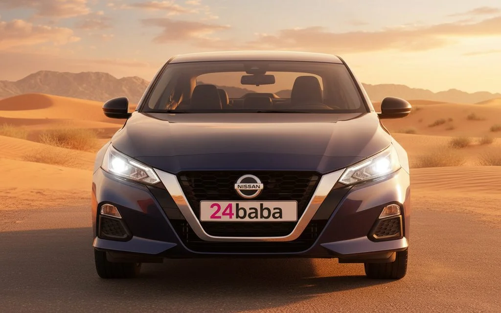 Nissan Altima 2021 Blue front view with headlights