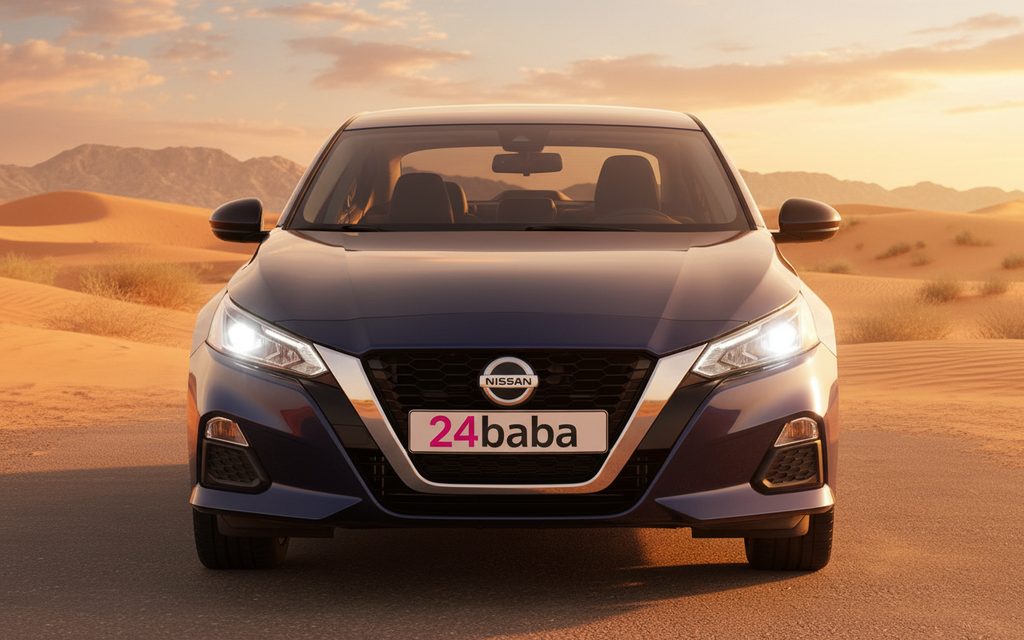 Nissan Altima 2021 Blue front view with headlights