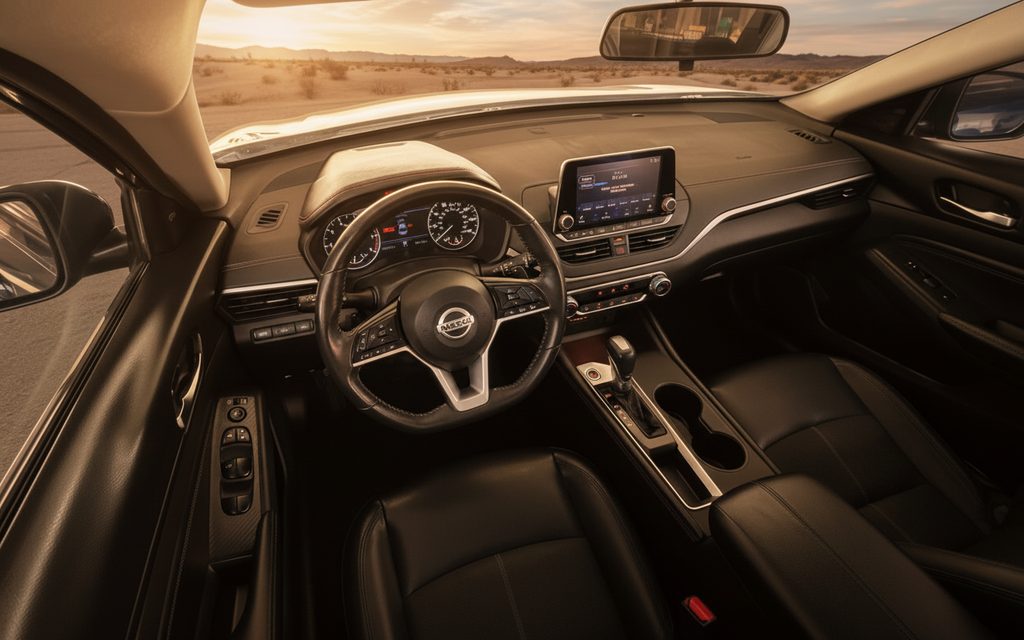 Nissan Altima 2021 interior view showing trim