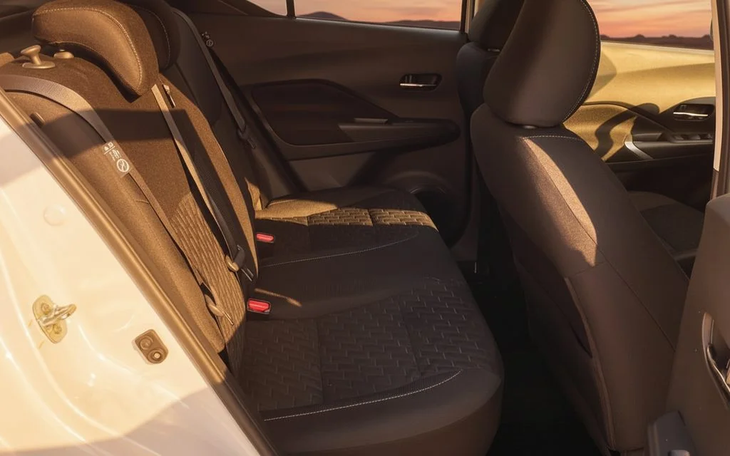 Nissan Kicks 2024 interior view showing trim – rental in Dubai