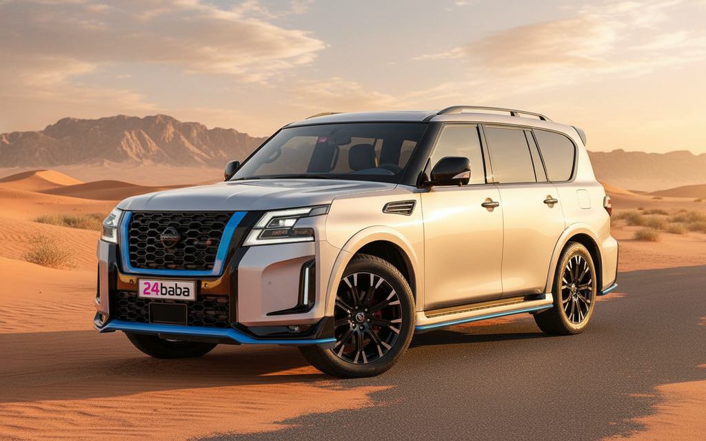 Nissan Patrol 2020 Silver cover image – rental in Dubai