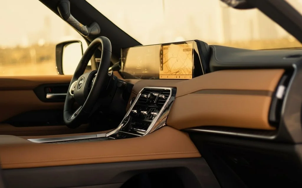 Nissan Patrol 2025 dashboard and infotainment – rental in Dubai