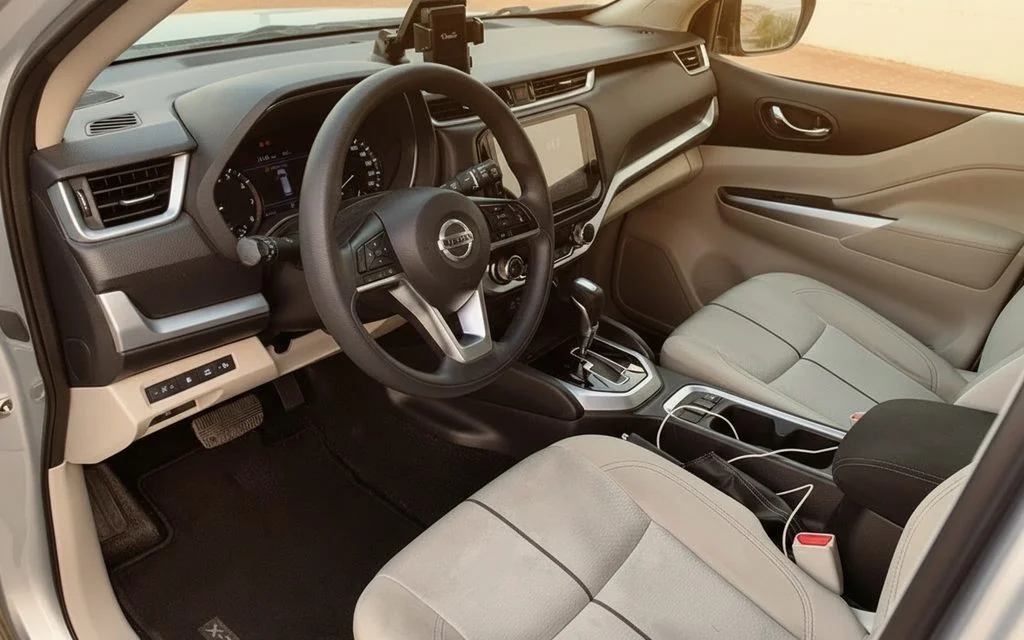 Nissan X Terra 2022 interior view showing trim – rental in Dubai