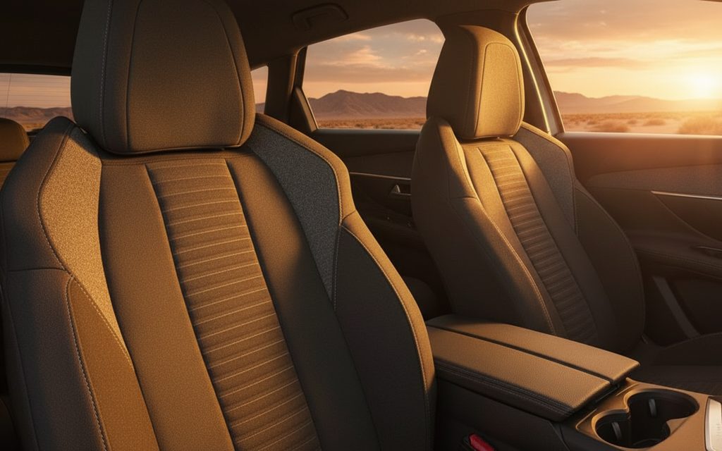 Peugeot 3008 2024 leather seats and cabin – rental in Dubai