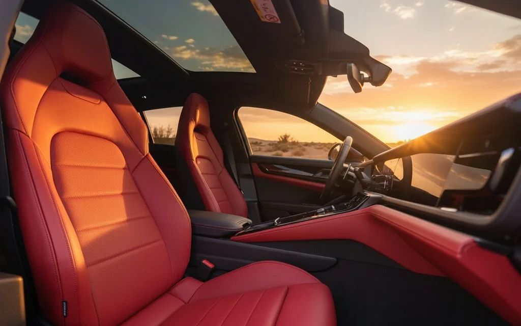 Porsche Panamera 2025 leather seats and cabin