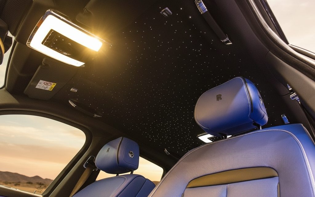 RollsRoyce Cullinan 2024 leather seats and cabin – rental in Dubai