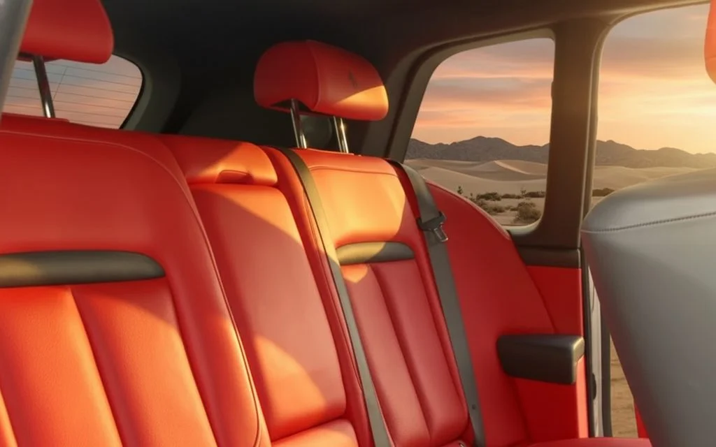 RollsRoyce Cullinan 2023 leather seats and cabin – rental in Dubai