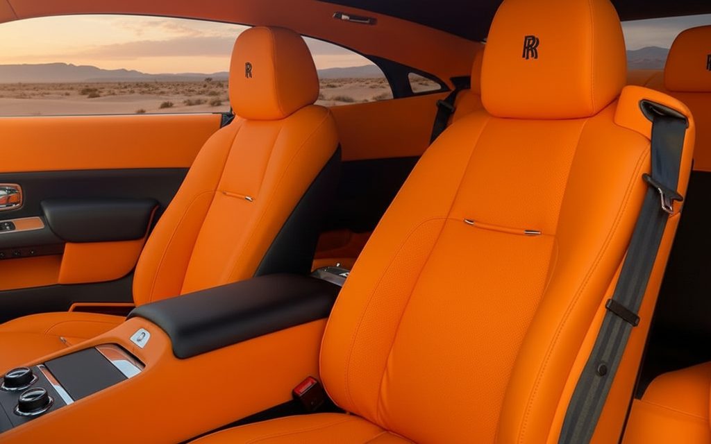 RollsRoyce Wraith 2025 leather seats and cabin – rental in Dubai