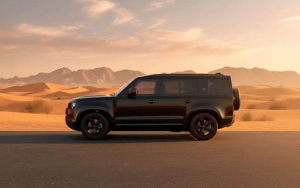 RoxMotor 01 2025 Black side profile – rental in Dubai