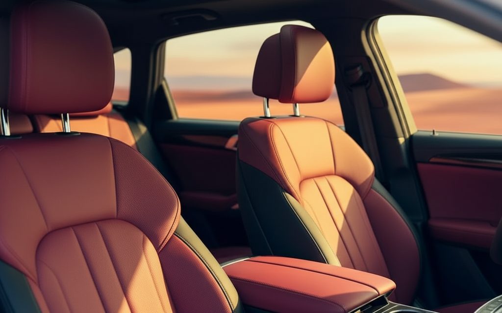 Bmw X6 2024 leather seats and cabin – rental in Dubai