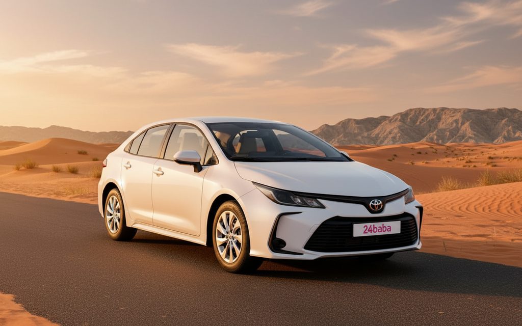 Toyota Corolla 2022 White cover image – rental in Dubai