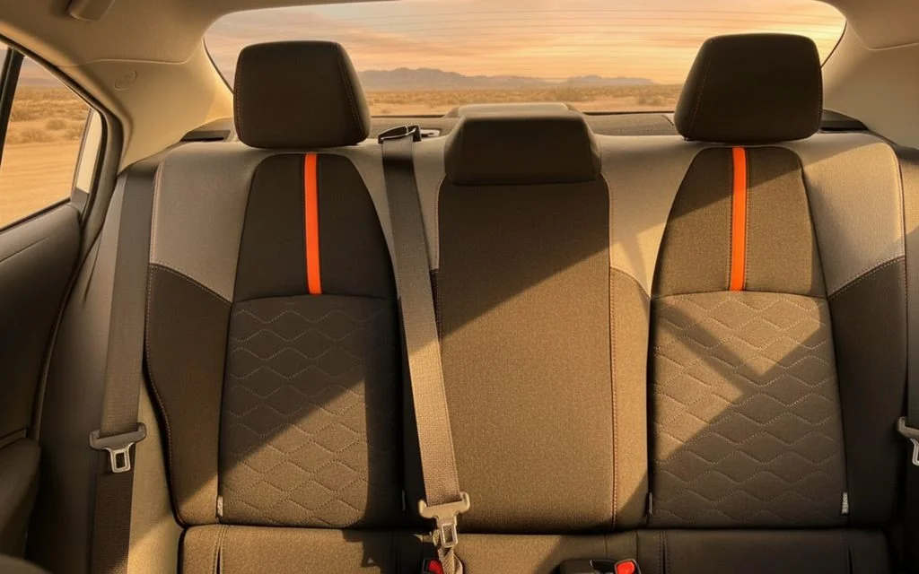 Toyota Corolla 2023 leather seats and cabin – rental in Dubai