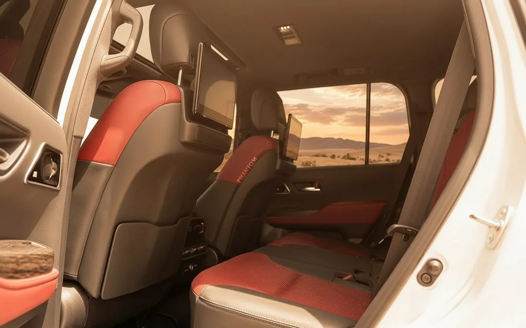 Toyota LandCruiser 2022 leather seats and cabin – rental in Dubai