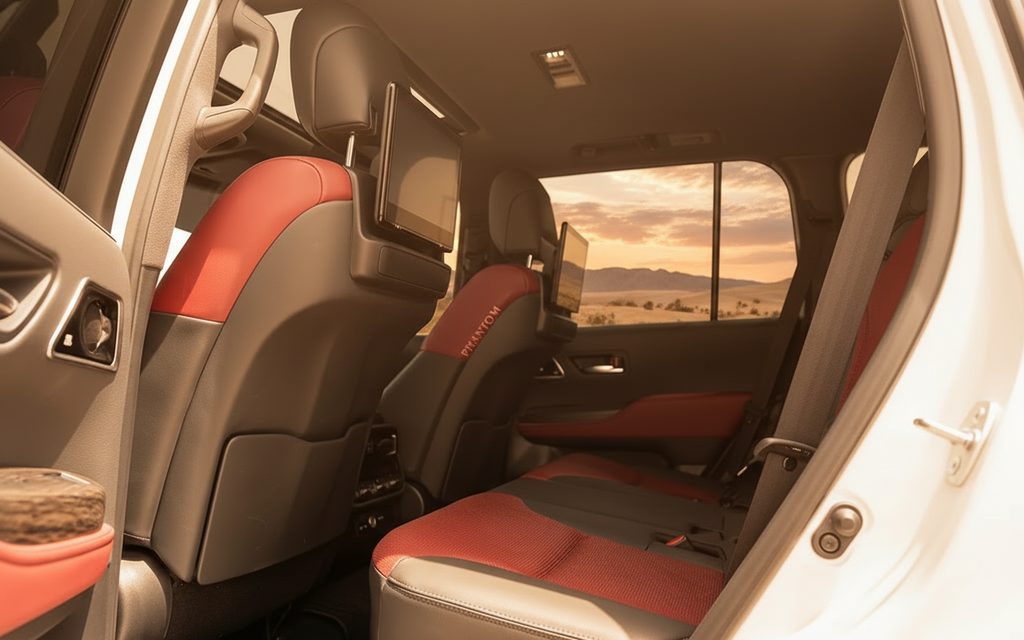 Toyota LandCruiser 2022 leather seats and cabin – rental in Dubai