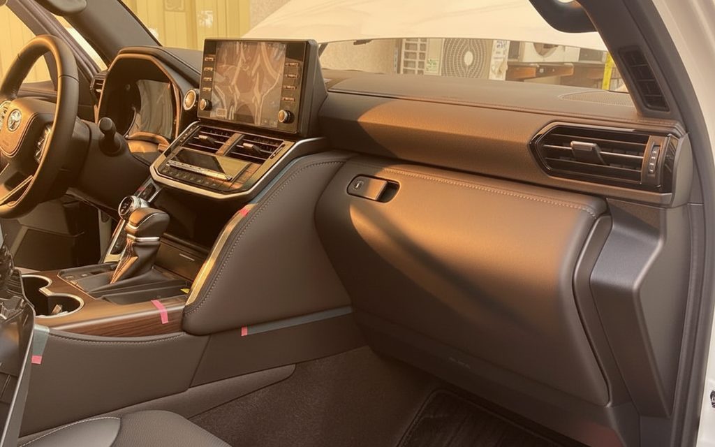 Toyota LandCruiser 2023 interior view showing trim – rental in Dubai