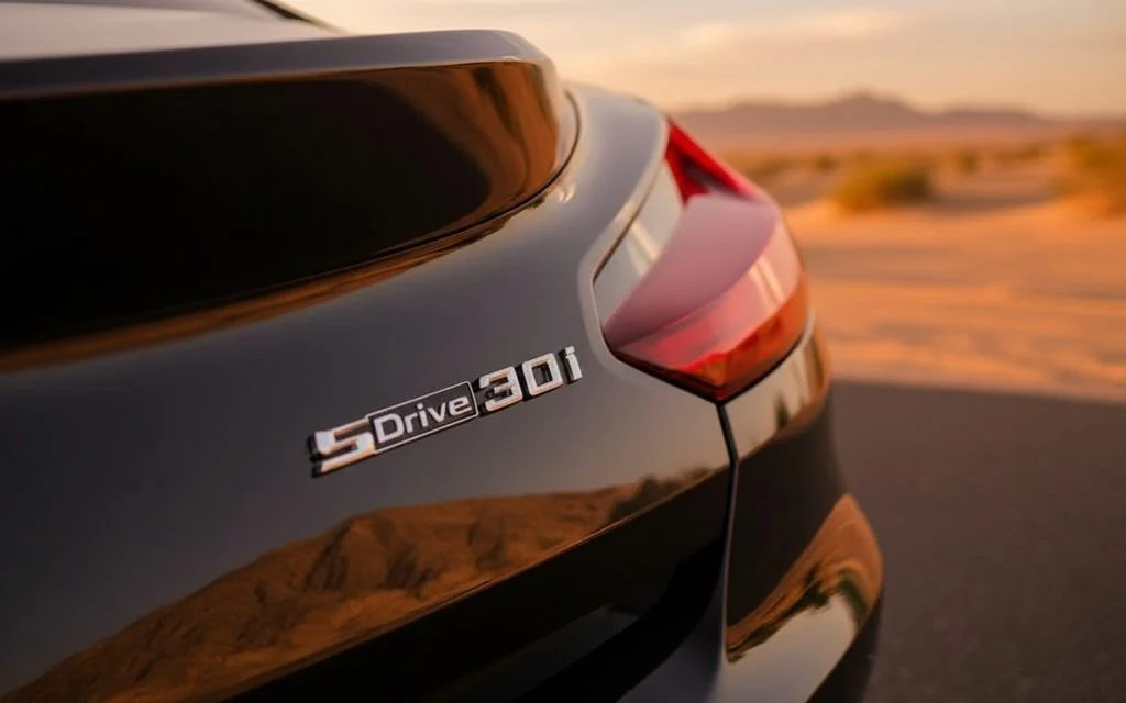 Bmw Z4 2023 Black rear view showing taillights – rental in Dubai