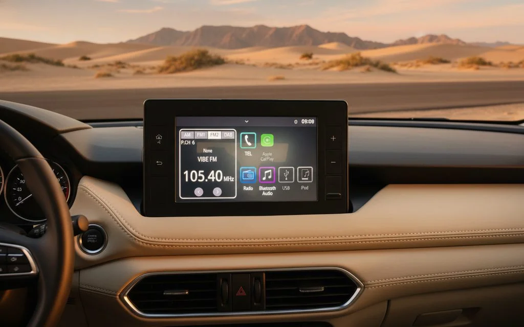 Toyota Yaris 2025 interior view showing trim – rental in Dubai