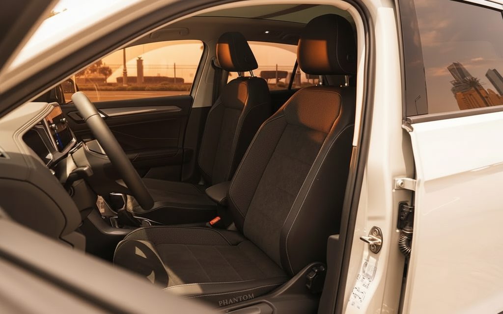 Volkswagen T Roc 2023 interior view showing trim – rental in Dubai
