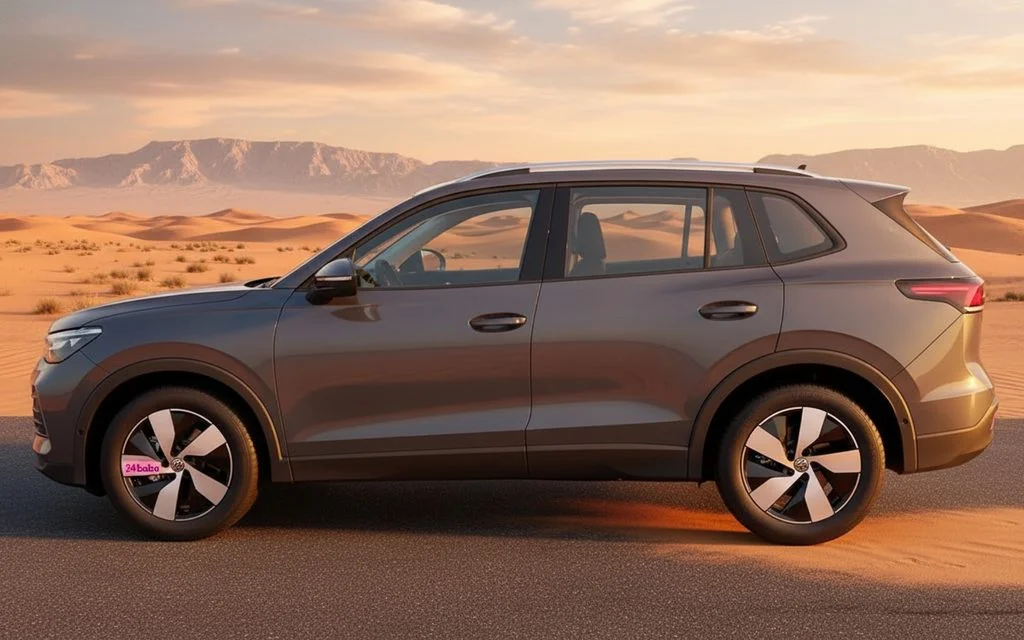 Volkswagen Tiguan 2025 Grey side profile – rental in Dubai