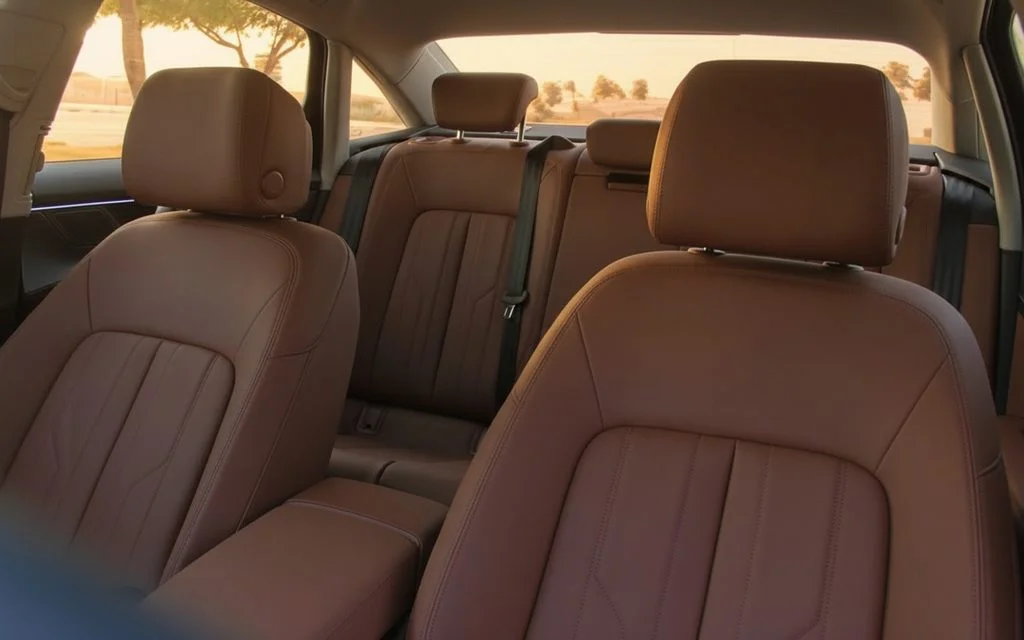 Audi A6 2024 leather seats and cabin