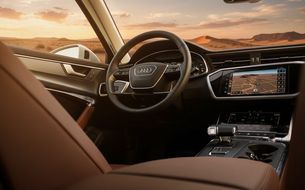 Audi A6 2024 interior view showing trim