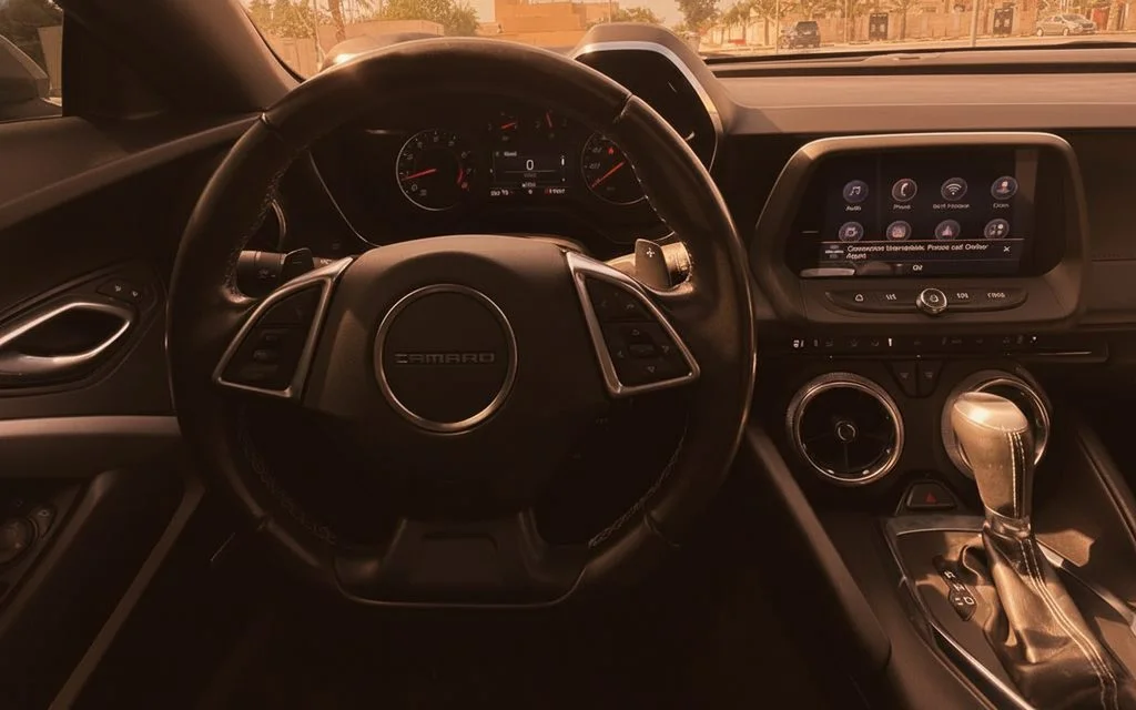 Chevrolet Camaro 2021 interior view showing trim