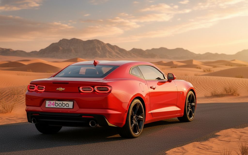 Chevrolet Camaro 2022 Red rear view showing taillights
