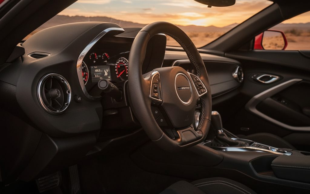 Chevrolet Camaro 2022 interior view showing trim
