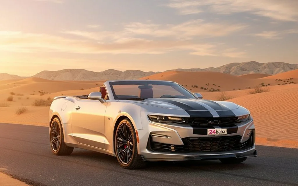 Chevrolet Camaro 2020 Silver front view with headlights