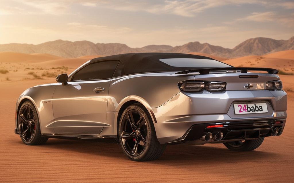 Chevrolet Camaro 2024 Silver rear view showing taillights