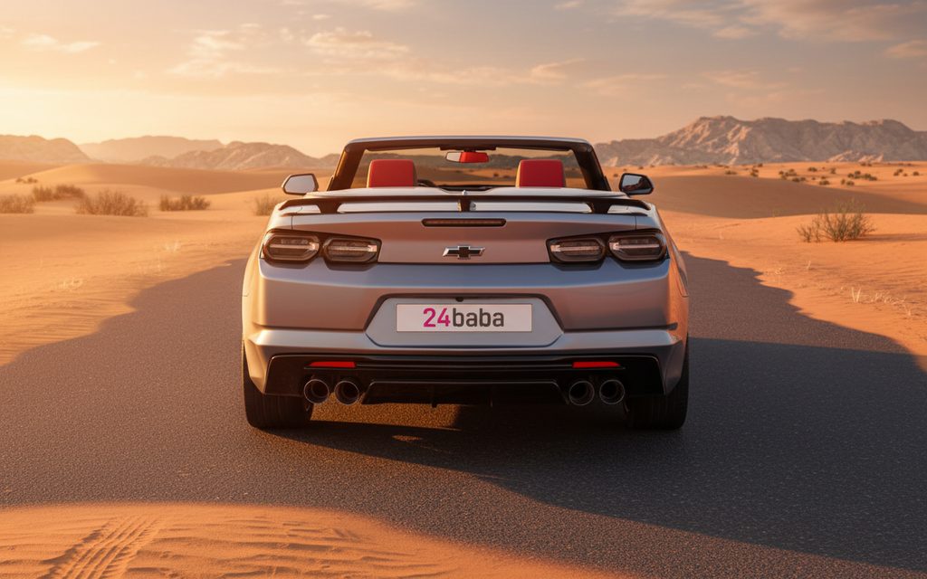 Chevrolet Camaro 2024 Silver rear view showing taillights