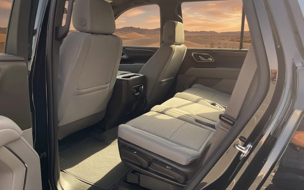 Chevrolet Tahoe 2022 leather seats and cabin – rental in Dubai