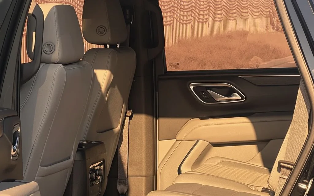 Chevrolet Tahoe 2023 leather seats and cabin – rental in Dubai