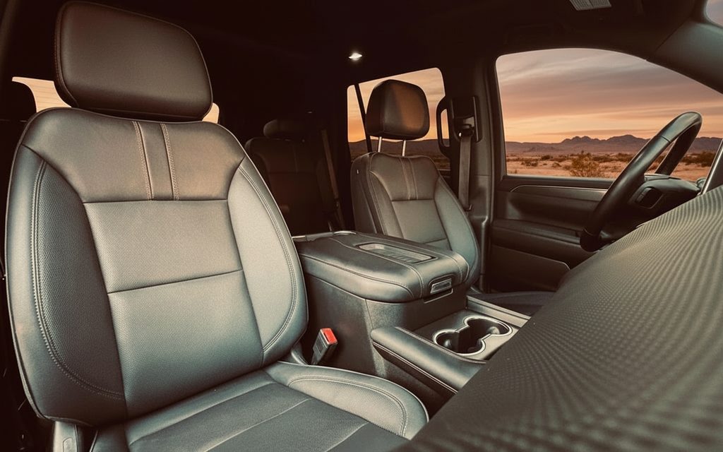 Chevrolet Tahoe 2024 leather seats and cabin – rental in Dubai