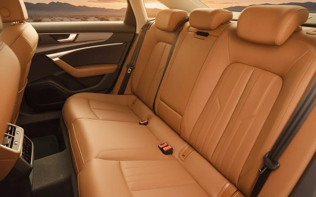 Audi A6 2022 leather seats and cabin