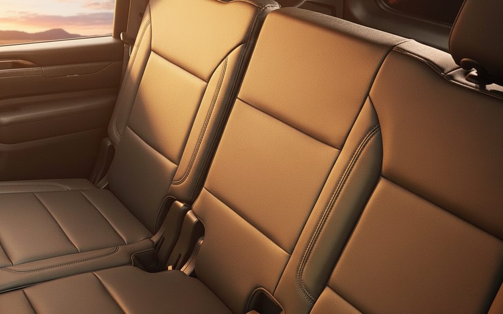 Chevrolet Suburban 2023 leather seats and cabin – rental in Dubai