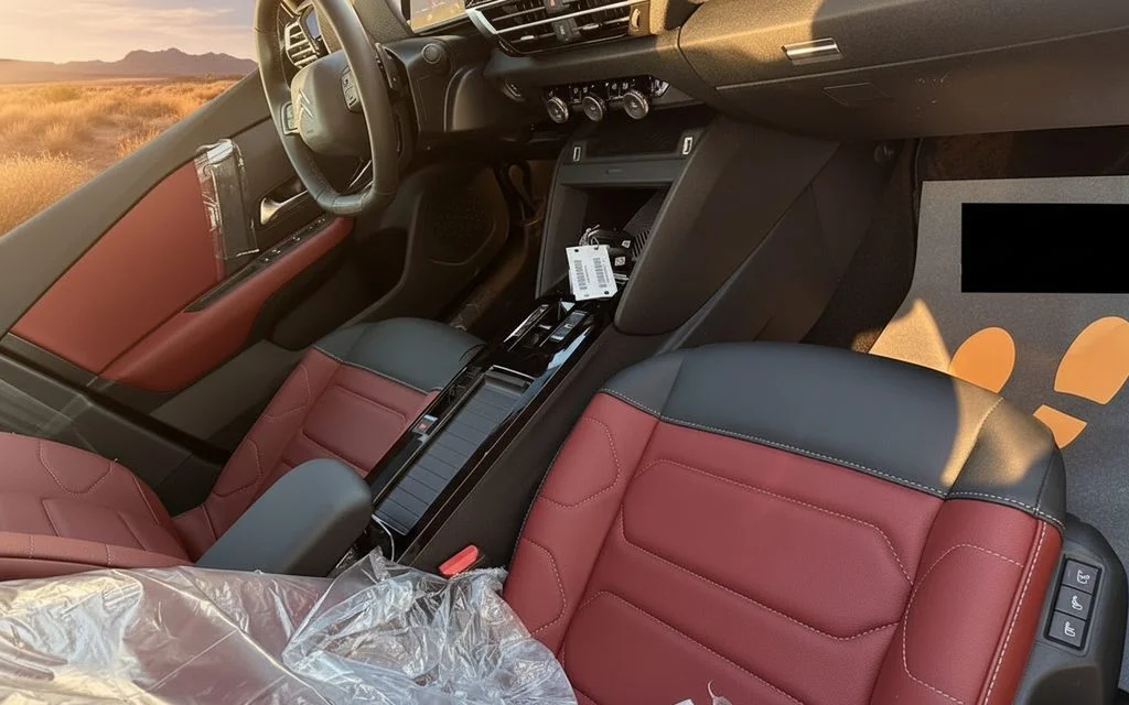 Citroen C4 2024 leather seats and cabin – rental in Dubai