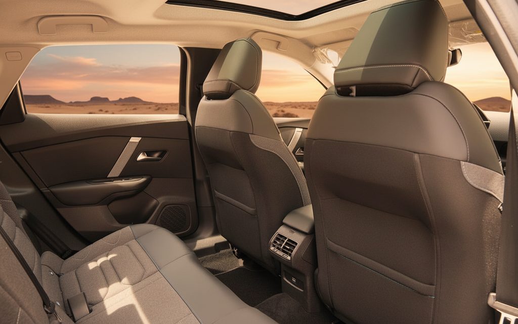 Citroen C4 2025 leather seats and cabin – rental in Dubai
