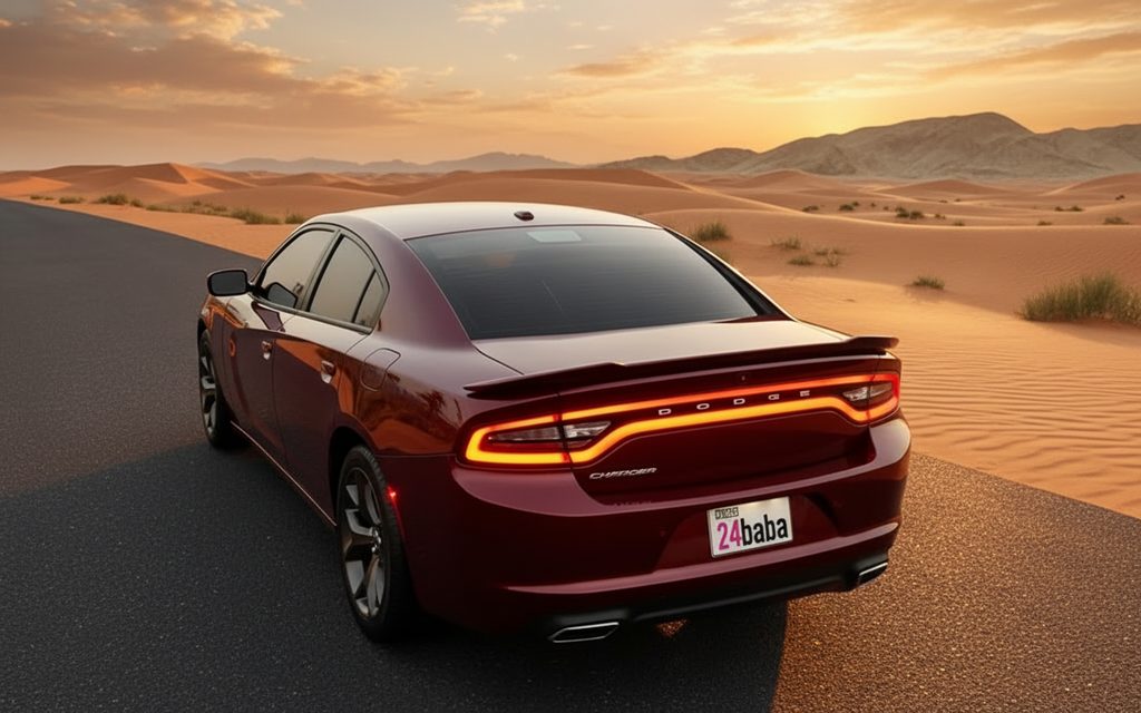 Dodge Charger 2020 Red rear view showing taillights