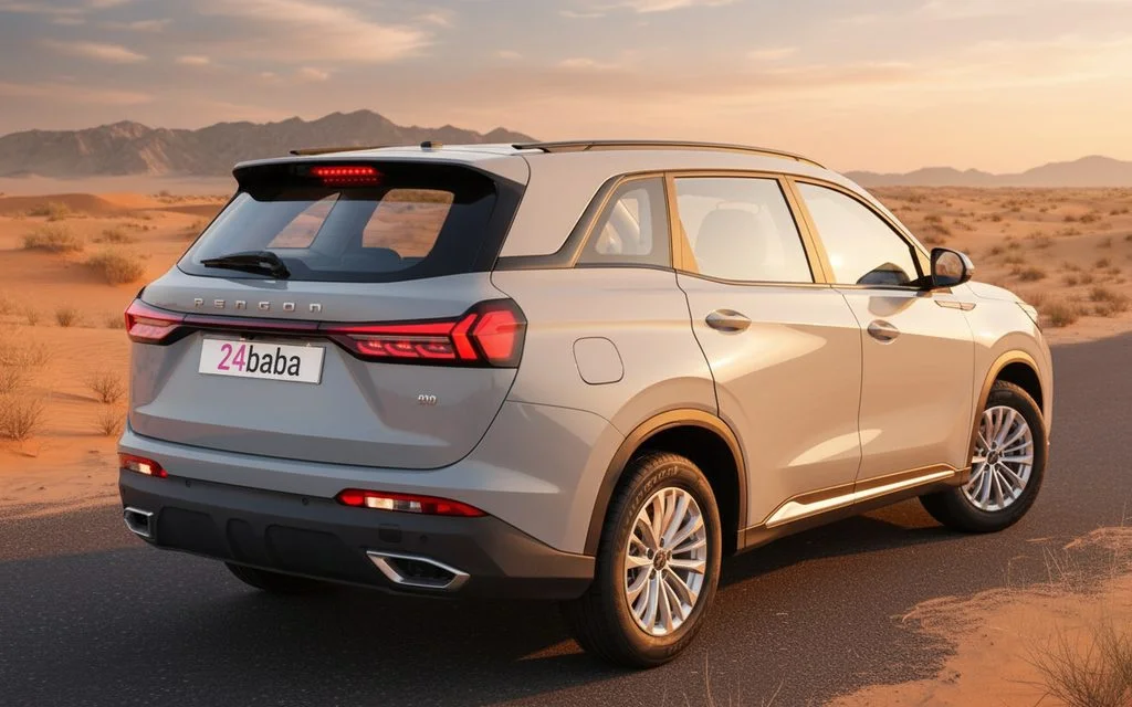 Dongfeng FengonIx5 2024 Grey rear view showing taillights – rental in Dubai