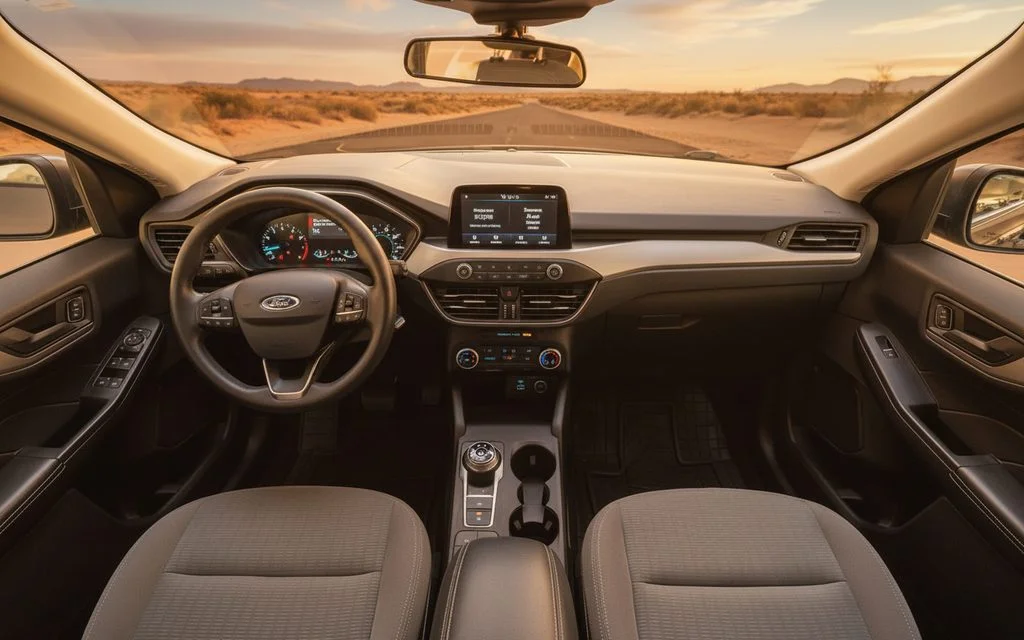 Ford Escape 2021 interior view showing trim – rental in Dubai