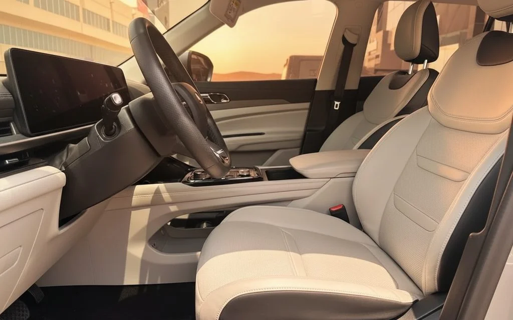 Ford Territory 2025 leather seats and cabin – rental in Dubai